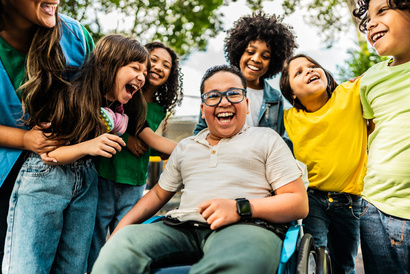 Children laughing together
